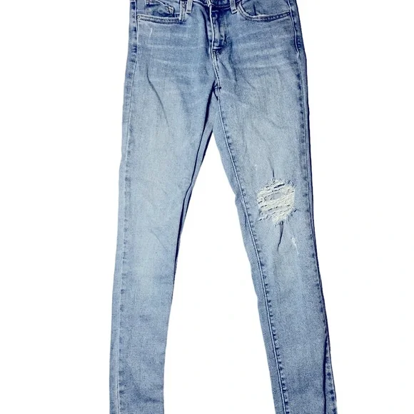Women’s Levi light wash denim skinny jeans - Picture 3 of 3